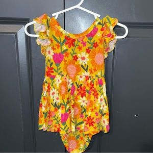 Sunny garden bodysuit twirl dress